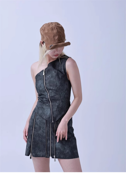 Y2K Curved-Brim Red Riding Hood Cap　X3440