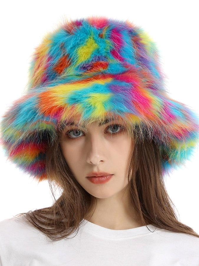 Fur touch multi-bucket hat X2498