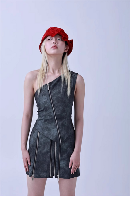 Retro Sculpted Brim Bucket Hat　X3438