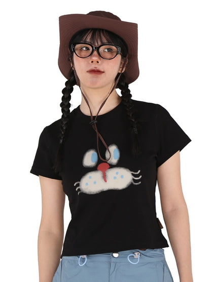 Cat Face T-shirt X2744