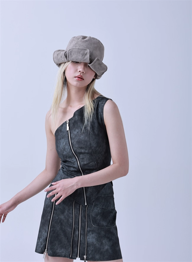 Petal-Shape Sculpted Bucket Hat　X3439