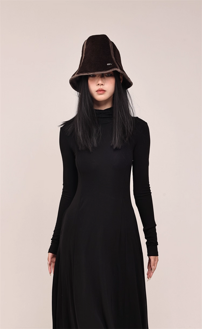 High-Top Wool Blend Bucket Hat　X3435