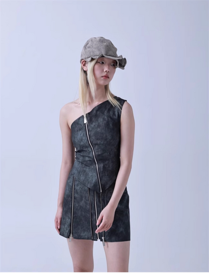 Retro Sculpted Brim Bucket Hat　X3438