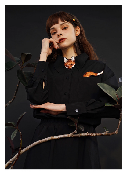 藝術刺繡男女通用襯衫 X3445