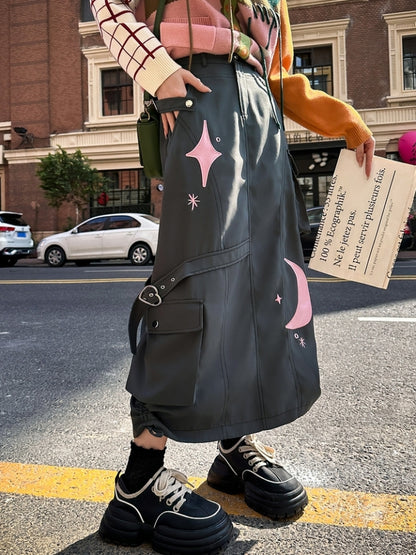 Star Moon Skirt/Cargo Pants X2504