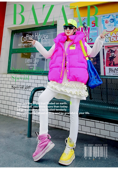 Royal Blue Ruffled Fleece Oversized Sweatshirt　X3407