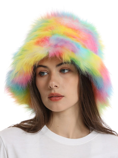 Fur touch multi-bucket hat X2498