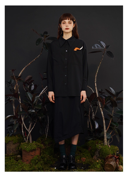 藝術刺繡男女通用襯衫 X3445