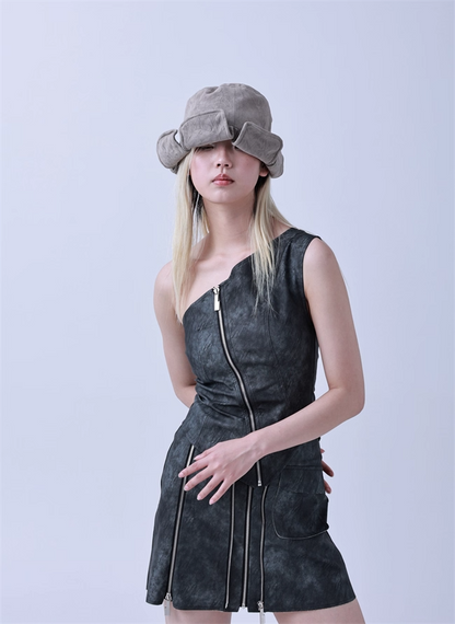 Petal-Shape Sculpted Bucket Hat　X3439