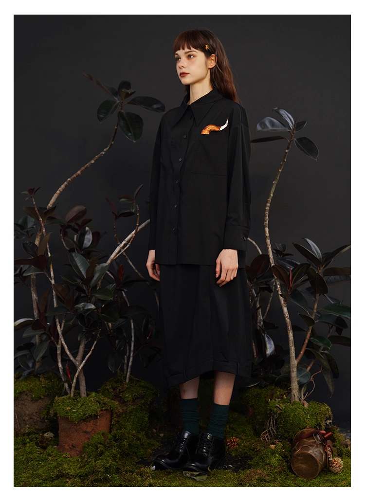 藝術刺繡男女通用襯衫 X3445