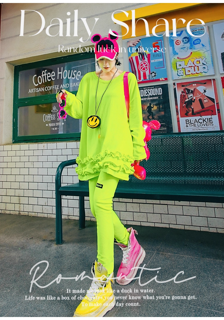 Royal Blue Ruffled Fleece Oversized Sweatshirt　X3407