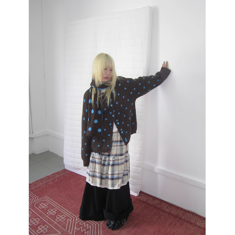 Green Colorblock Sweatshirt　X3419