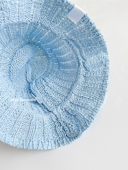 Foldable Knit Breathable Bucket Hat　X3318