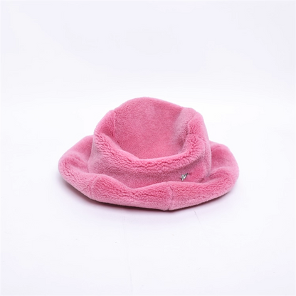 Fuzzy Warm Bucket Hat　X3434