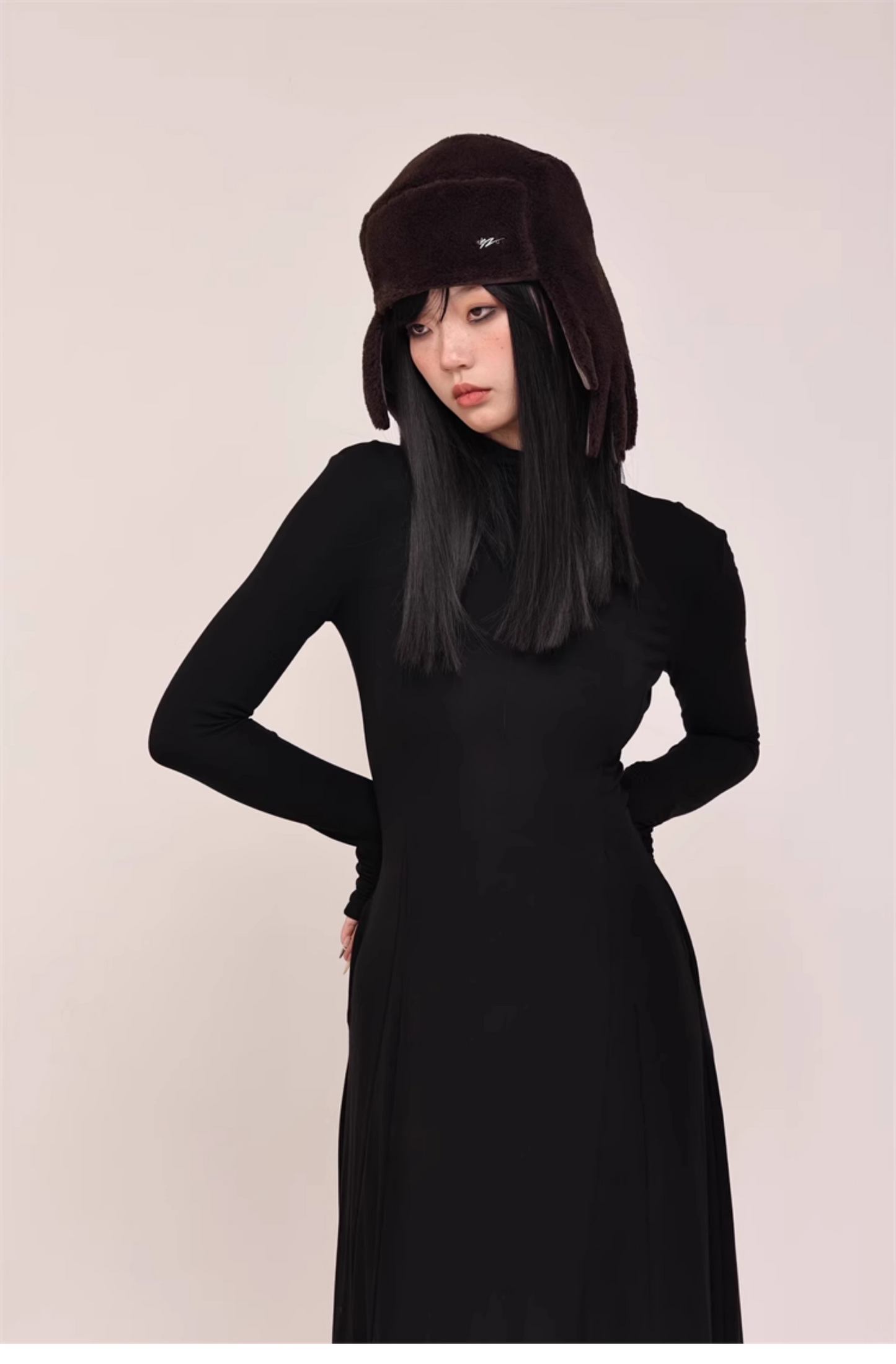 Barbie Pink Fur Ushanka Hat　X3436