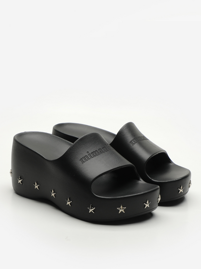 9cm High Heel Slide Sandals　X3315