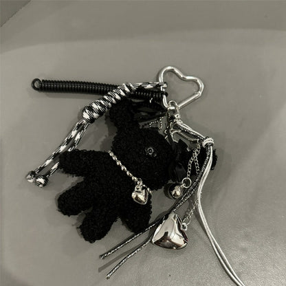 Long ears bear nylon rope charm pendant　X3133