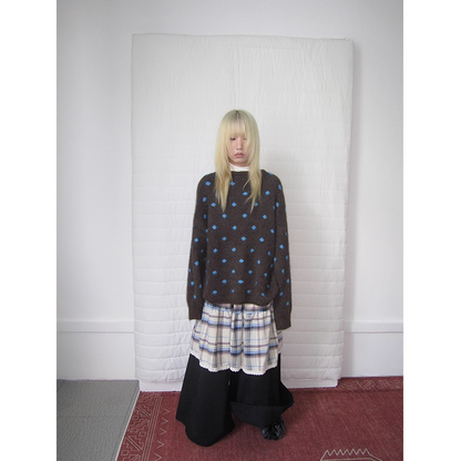 Green Colorblock Sweatshirt　X3419