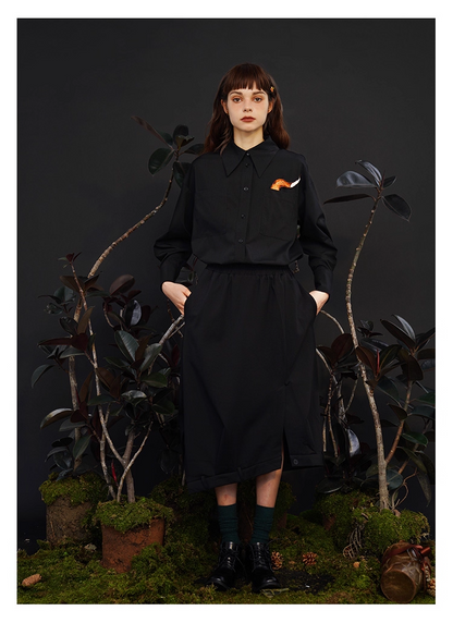 藝術刺繡男女通用襯衫 X3445