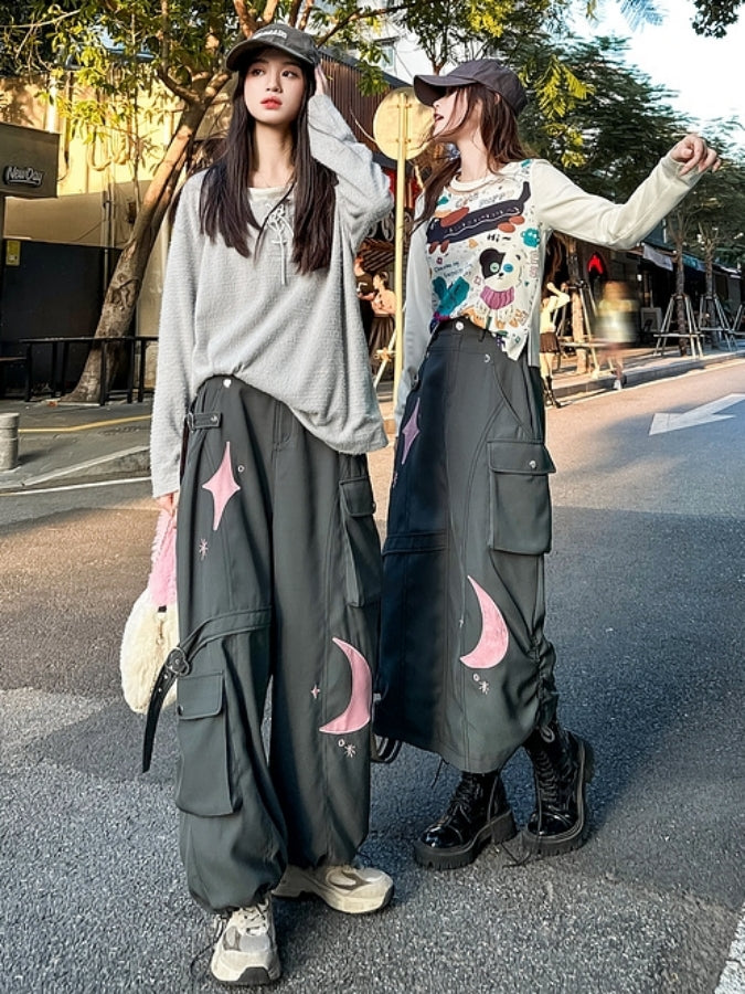 Star Moon Skirt/Cargo Pants X2504