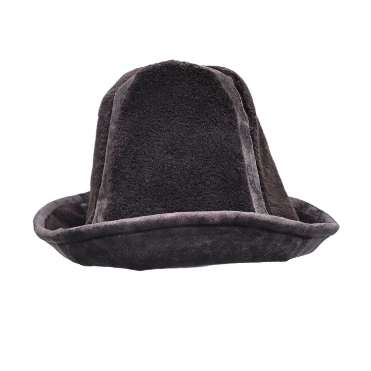 High-Top Wool Blend Bucket Hat　X3435