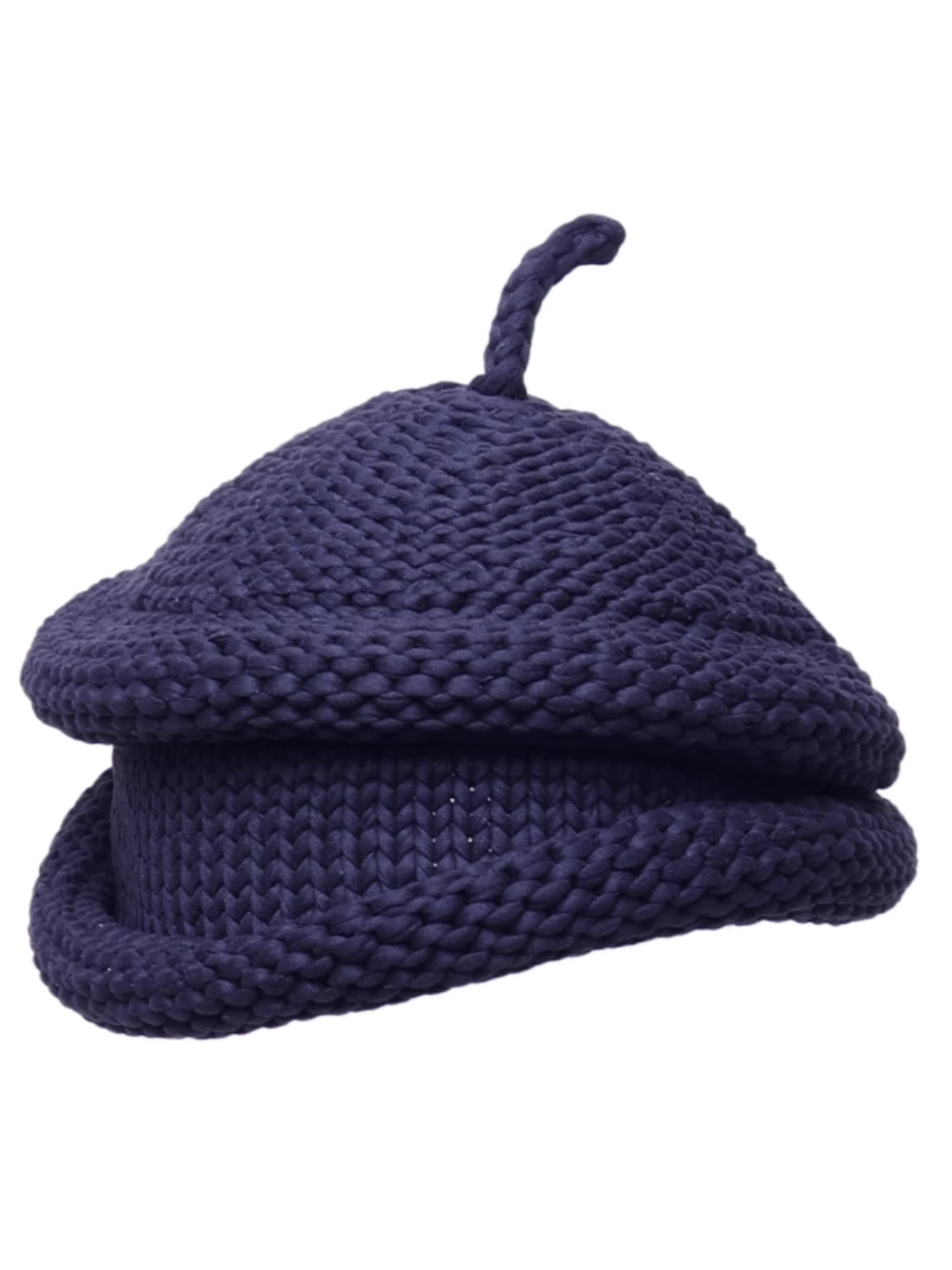 Chunky-Yarn Crochet Beret　X3502