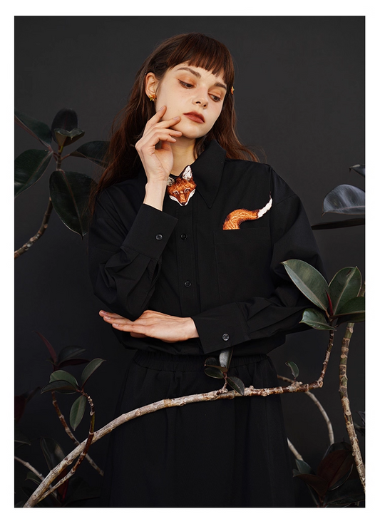 藝術刺繡男女通用襯衫 X3445