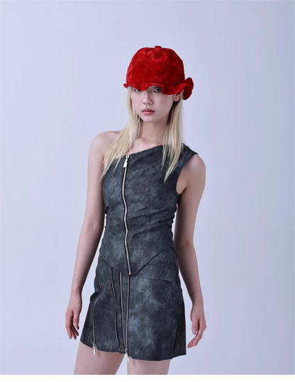 Retro Sculpted Brim Bucket Hat　X3438