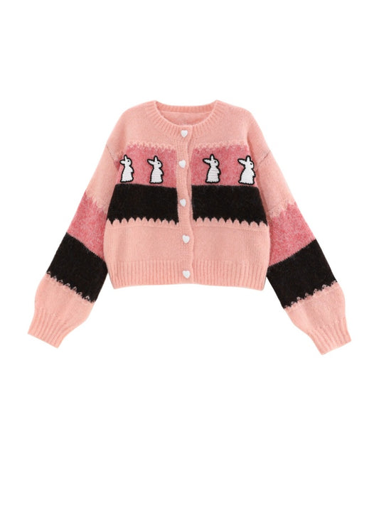 Rabbit sweater cardigan X2834