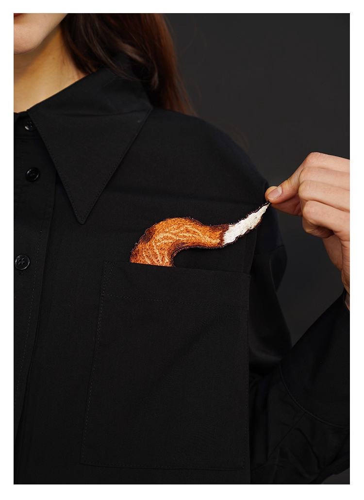 藝術刺繡男女通用襯衫 X3445