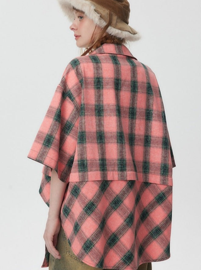 American Check Cropped Shirt X2746