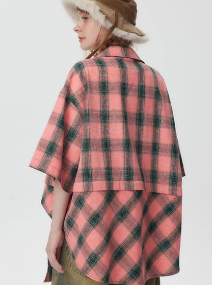 American Check Cropped Shirt X2746