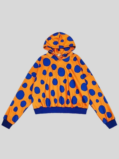 Polka dot hoodie X2692