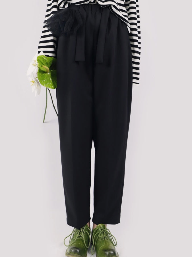 Center pleated tapered pants X2839