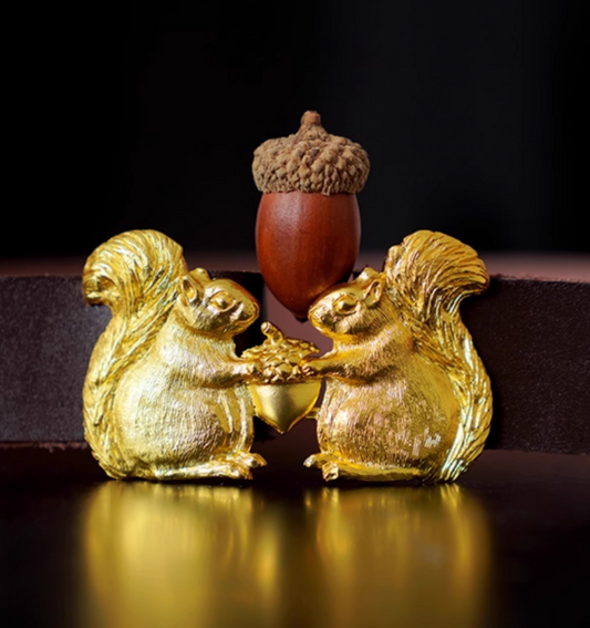 復古皮革皮帶，配雕刻松鼠扣 X3446