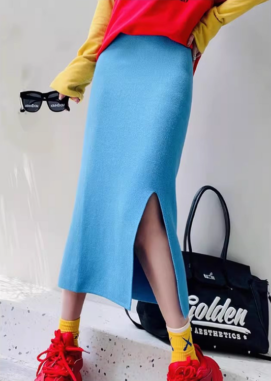 緊身羅紋針織裙 X3462