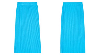 彩色針織中長裙 X3460