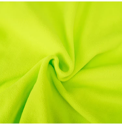 Neon Color Contrast-Zip High-Neck Fleece-Lined Sweatshirt　X3499