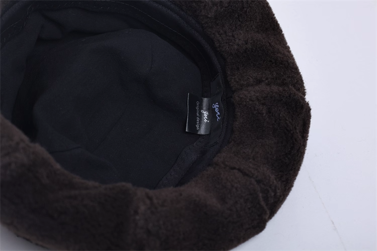 Fuzzy Warm Bucket Hat　X3434