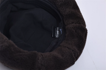 Fuzzy Warm Bucket Hat　X3434