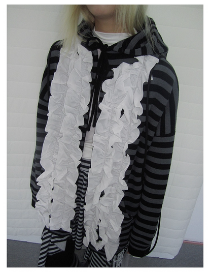 Striped Colorblock Sweat Jacket　X3421