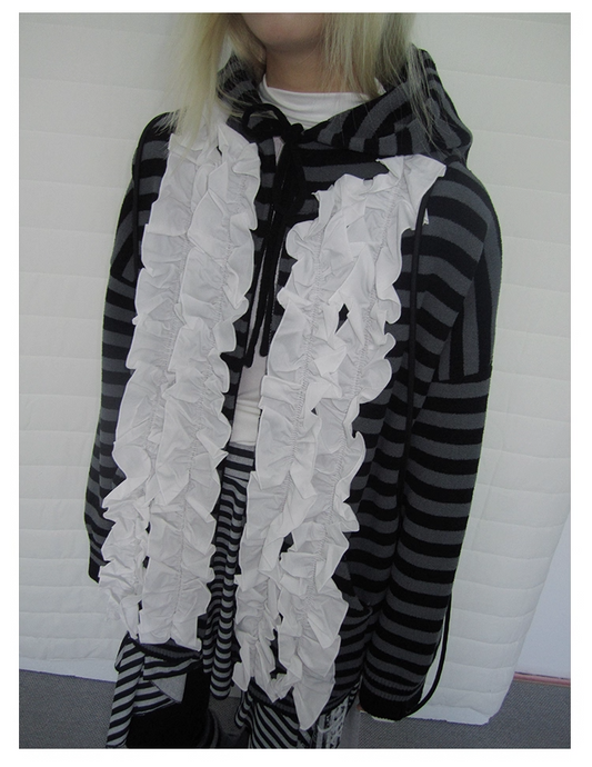 Striped Colorblock Sweat Jacket　X3421