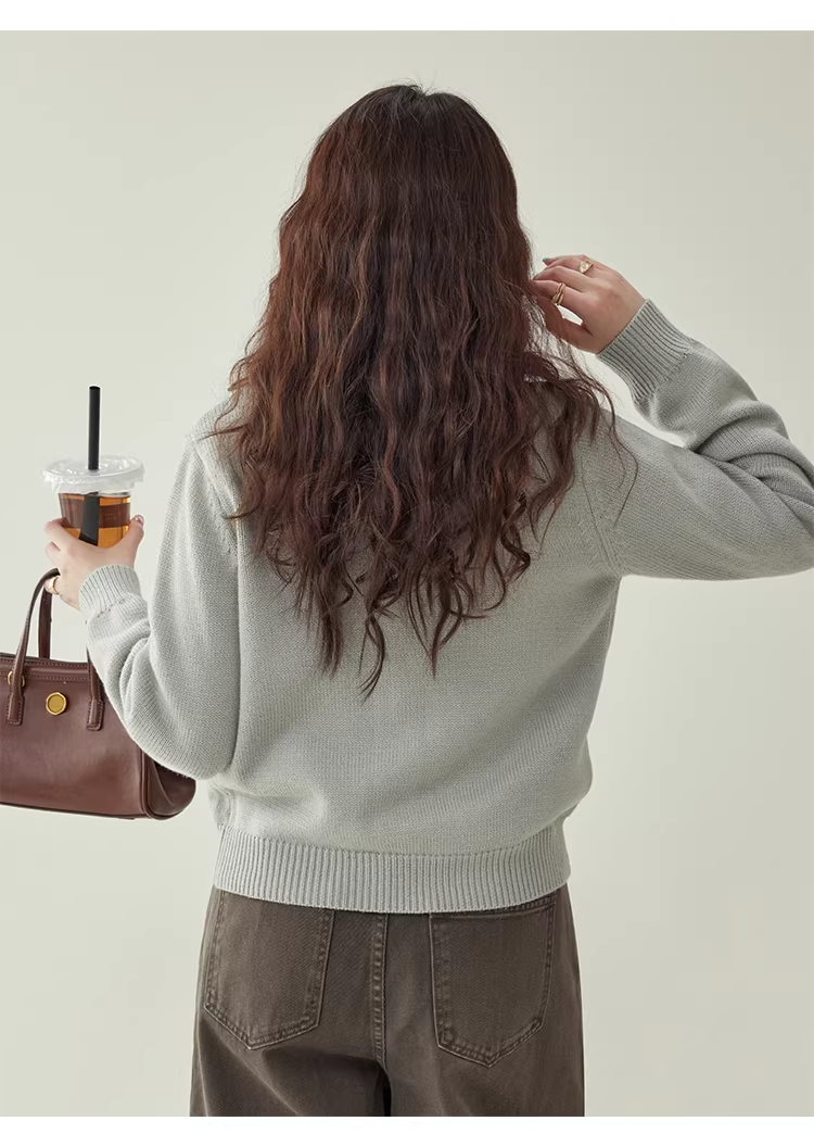 Patchwork Cable-Knit Wool-Blend Cardigan　X3504