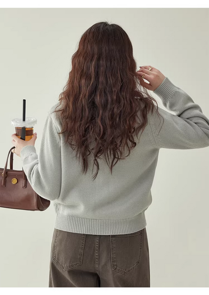 Patchwork Cable-Knit Wool-Blend Cardigan　X3504