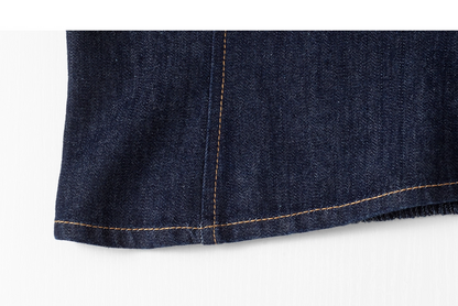 Denim Patchwork Off-Shoulder Top / Skirt　X3372