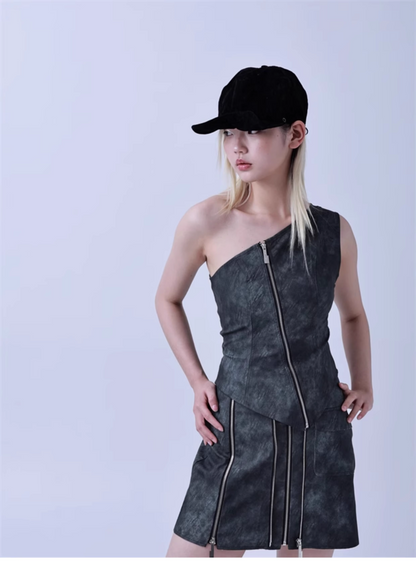 Y2K Curved-Brim Red Riding Hood Cap　X3440