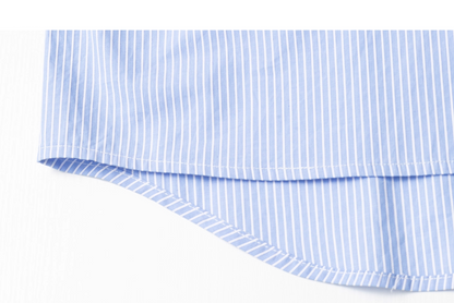 Blue Striped Long Sleeve Shirt　X3367