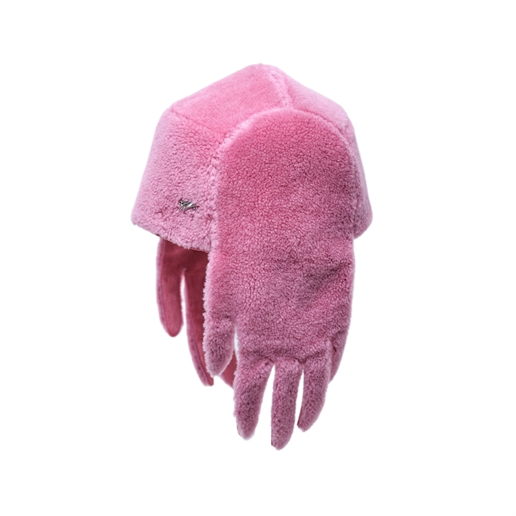 Barbie Pink Fur Ushanka Hat　X3436