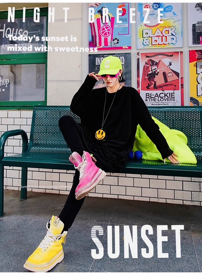 Royal Blue Ruffled Fleece Oversized Sweatshirt　X3407