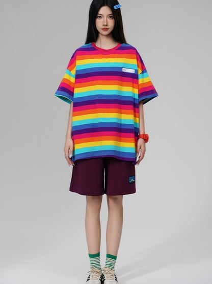 Vivid Border T-shirt X2728